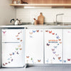 Color Butterfly Removable PVC Window Film Wall Sticker