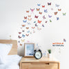 Color Butterfly Removable PVC Window Film Wall Sticker