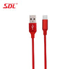 SDL 1M Nylon Braid Fast Charger Data Cable for Type-C Devices