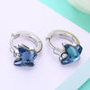 Crystal   Butterfly S925 Sterling Silver Earrings