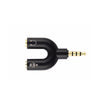 U Shaped Earphone Splitter 3.5mm Audio Converter