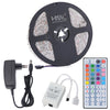 HML 5M Waterproof 72W 5050 RGB LED Strip Light with 44 Keys Remote Control And EU Adapter