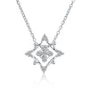 Christmas Collection Fashion Zircon Necklace White/Platinum Plated