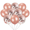 10PCS Rose Gold Confetti Balloons Great for Wedding Decorations Birthday Party