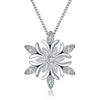 Snow and Zircon Christmas Necklace