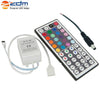 ZDM 5M 24W RGB SMD2835 LED Strip Light 24 / 44Key IR Controller Kit with Male DC Connector