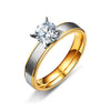 Couple Princess Diamond Ring Female Wedding Ring