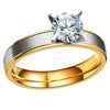 Couple Princess Diamond Ring Female Wedding Ring