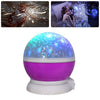 Night light projector 4 LED Bead 360 Degree Romantic Room Rotating Cosmos Star Projector