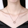 Christmas Series Fashion Zircon Necklace White / Rose Gold Plated