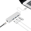 TYPE-C 3PORT USB 3.0 HUB with Gigabit Ethernet Adapter