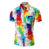 Personality Colorful Short-sleeved Shirt