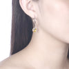 Sterling Silver Ring Fashion Crystal Pendant Earrings in Colour/Platinum Plated
