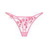 Transparent Underpants Light Luxury Lady Lace Embroidery Low-Waisted Day Thong