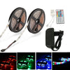 ZDM 2PCS 300 x 2835 RGB Waterproof LED Strip Flexible Light 44Key IR Remote Controller12V 3A Power Supply