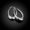 Empty Three-Dimensional U Earrings Fashion Drop Silver Earrings