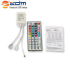 ZDM 2PCS 300 x 2835 RGB Waterproof LED Strip Flexible Light 44Key IR Remote Controller12V 3A Power Supply