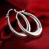 Empty Three-Dimensional U Earrings Fashion Drop Silver Earrings