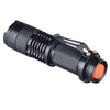 Waterproof LED Flashlight 3 Modes Zoomable Torch Penlight