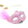 Lace Feather Fancy Dress Ball Mask Girl Half Face Ball Head