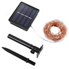 Solar LED String Copper Wire 100 LEDs IP65 Waterproof Holiday Decoration 10M