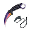Outdoor Survival Karambit Gradient Color Camping Hunting Tactical Knife