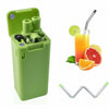 Reusable Collapsible Drinking Straws Stainless Steel Metal Straw Foldable