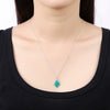 Another Silver Christmas Theme - Green Christmas Tree Necklace
