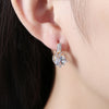 Zircon Earring White Round Diamond Romantic Wind earring Clip