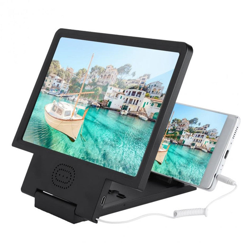 3D HD Mobile Smart Phone Screen Magnifier Video Enlarge Amplifier with Speaker