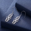 PTE S925  2 Color Electroplating Simple Twisted Geometric Shape Earhook