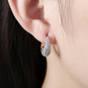 K Gold Zircon Earring Teardrop-Shaped Diamond Insert Romantic Wind Earring Clip