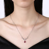 Christmas Zircon Necklace Antler Necklace