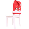 2PC Christmas Decorations Santa Chair Cover Dinner Decor Party