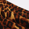 Collar with Short Sleeves Buttons Leopard Grain with A Belt Dress