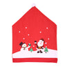 2PC Christmas Decorations Santa Chair Cover Dinner Decor Party