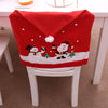 2PC Christmas Decorations Santa Chair Cover Dinner Decor Party