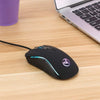 HXSJ Brand New  Professional Gaming Mouse With 7 Bright Colors LE