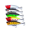 5Pcs 6.5cm 13g Big Mouth Bait Fishing Lure Fishing Floating Popper Poper Lure