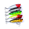 5Pcs 6.5cm 13g Big Mouth Bait Fishing Lure Fishing Floating Popper Poper Lure