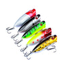 5Pcs 6.5cm 13g Big Mouth Bait Fishing Lure Fishing Floating Popper Poper Lure