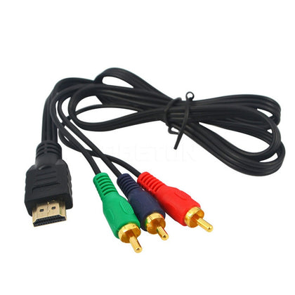 1m HDMI to RCA Video Audio HDMI Cable 1080P 3 AV Cord Converter Adapter