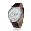 Fashion Date Watch With Men'S Leather Watch Business Casual Watches