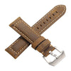 Frontier Classic Watch Band 22mm Genuine Leather Strap Soft Replacement Wristband Bracelet with Stainless Steel Buckle Clasp for Samsung Gear S3