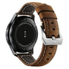 Frontier Classic Watch Band 22mm Genuine Leather Strap Soft Replacement Wristband Bracelet with Stainless Steel Buckle Clasp for Samsung Gear S3
