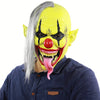 Halloween Green Clown Latex Cosplay Mask Realistic Adult Party Prop