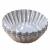 6PCS Aluminum Thick Lace Round Egg Tart Bake Cake Mold