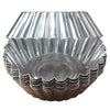 6PCS Aluminum Thick Lace Round Egg Tart Bake Cake Mold