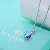 S925  Diamond Crystal Sterling Silver Necklace