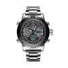 Men's Multifunctional Fashion Sporty LED Digital Double Movement  Quartz Watch